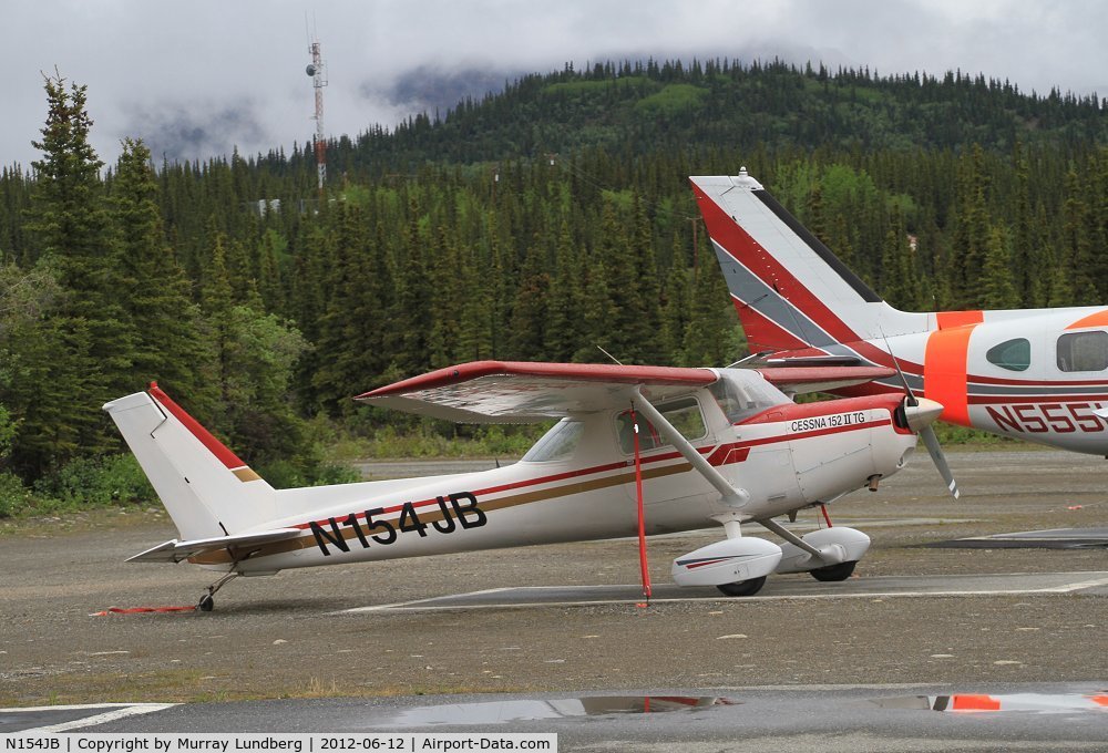 N154JB, 1979 Cessna 152 C/N 15282685, On the ramp in front of Denali Air, Denali Park, Alaska.