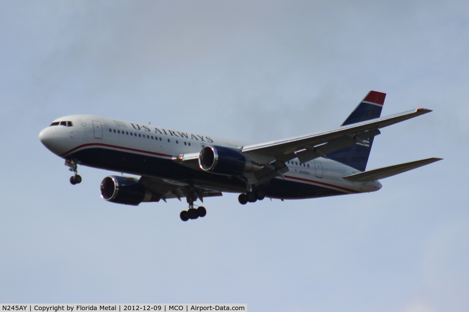 N245AY, 1987 Boeing 767-201 C/N 23897, US Airways 767