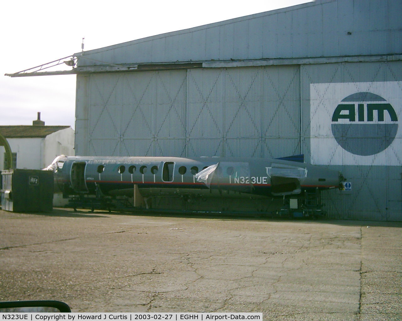 N323UE, 1995 British Aerospace Jetstream 4101 C/N 41059, Fuselage used by AIM for a while.