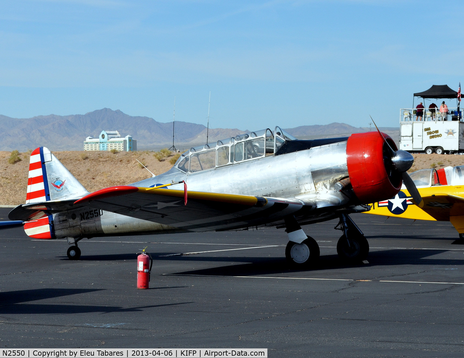 N2550, 1985 North American SNJ-5 Texan C/N 43683, Taken during Legends Over The Colorado River in Bullhead City, Airzona.