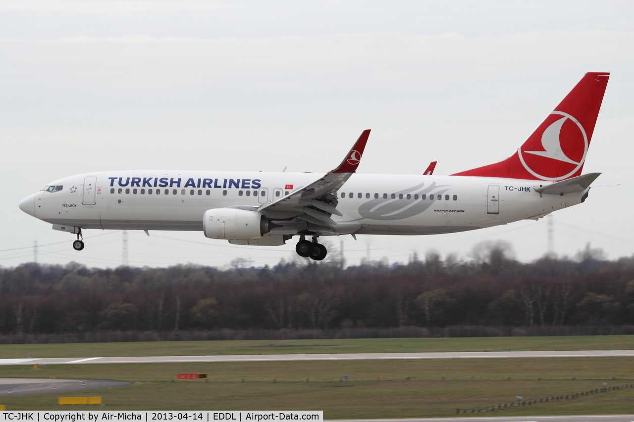 TC-JHK, 2011 Boeing 737-8F2 C/N 40975, Turkish Airlines, Boeing 737-8F2 (WL), CN: 40975/3824, Aircraft Name: Yesilkoy