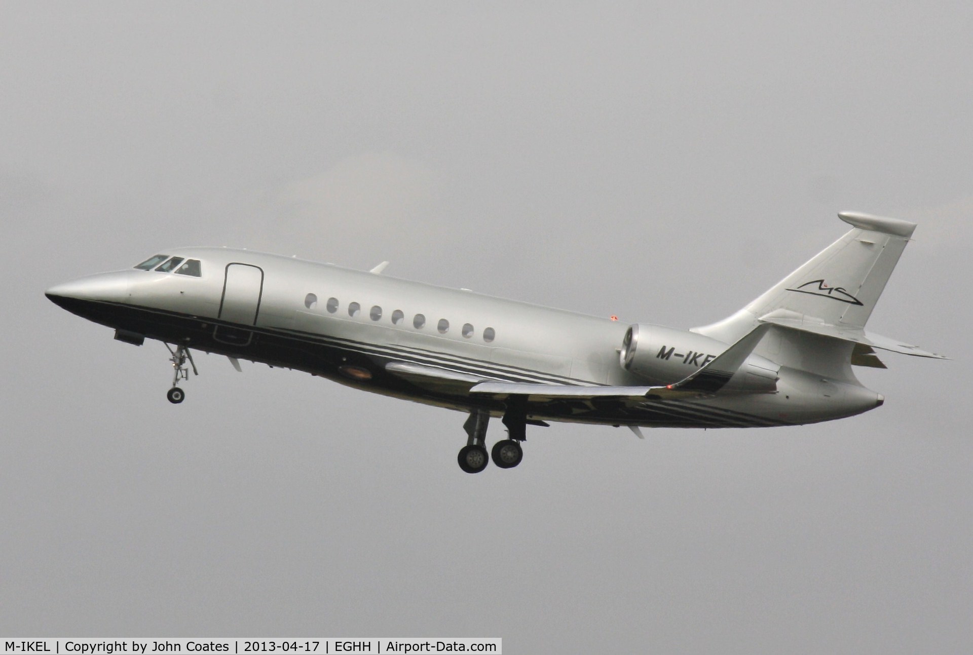 M-IKEL, 2010 Dassault Falcon 2000LX C/N 216, Regular visitor departs