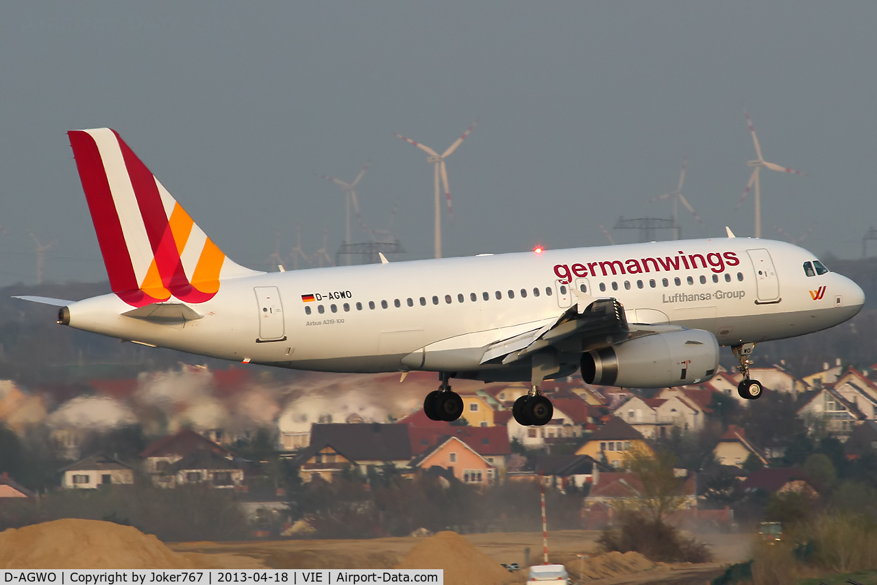 D-AGWO, 2009 Airbus A319-132 C/N 4166, Germanwings