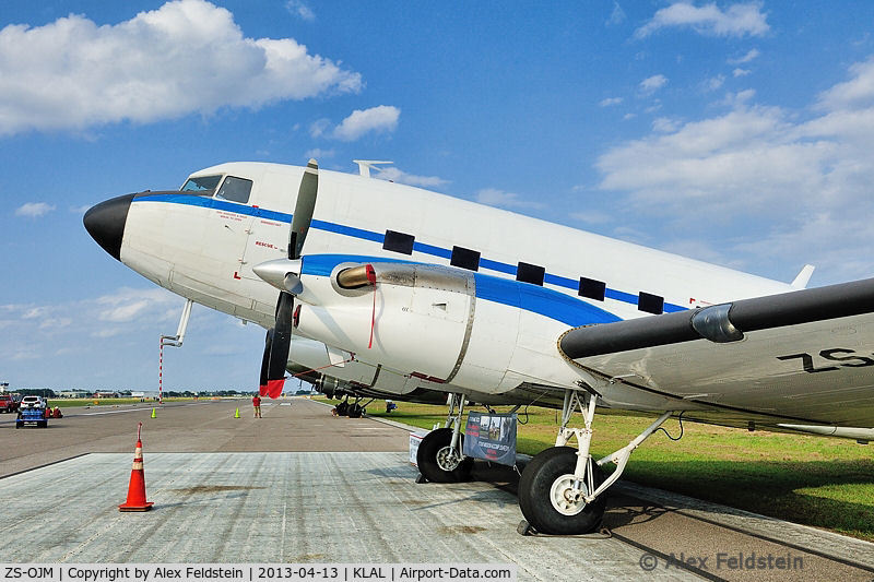 ZS-OJM, 1948 Douglas DC-3-65TP (C-47B-1-DK) C/N 25546, SUN-N-FUN 2013
