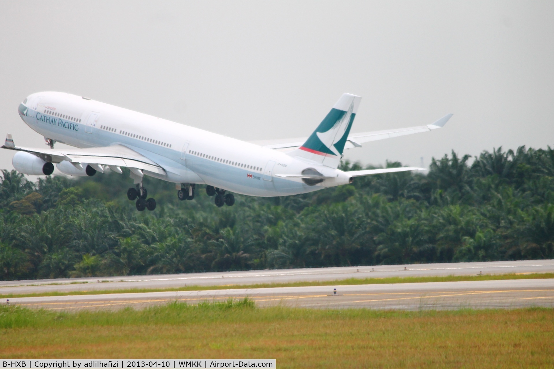 B-HXB, 1996 Airbus A340-313 C/N 137, Cathay Pacific A343 bound for HKG from KUL