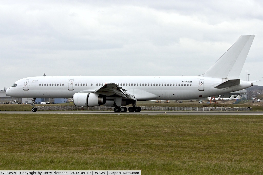 G-POWH, 2000 Boeing 757-256 C/N 29308, Titan's 2000 Boeing 757-256, c/n: 29308 at Luton