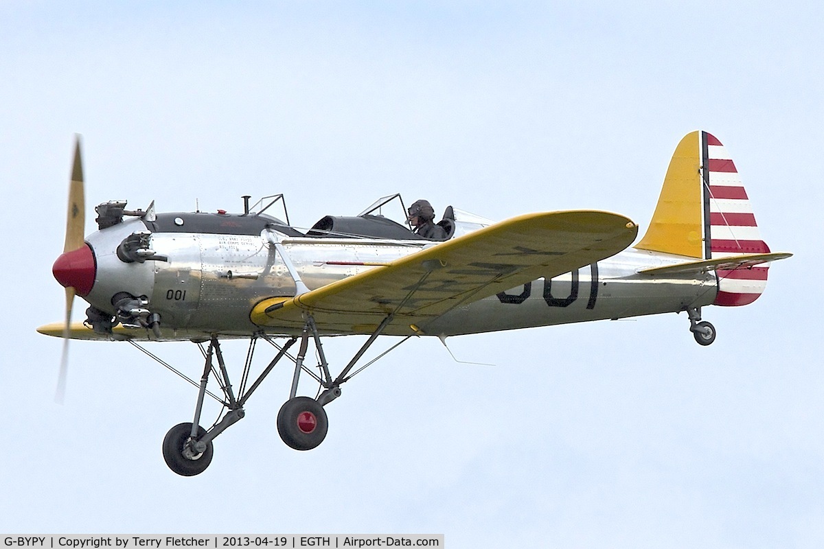 G-BYPY, 1941 Ryan PT-22 Recruit (ST3KR) C/N 1001, Prototype G-BYPY (001), 1941 Ryan PT-22 Recruit (ST3KR), c/n: 1001 at Old Warden