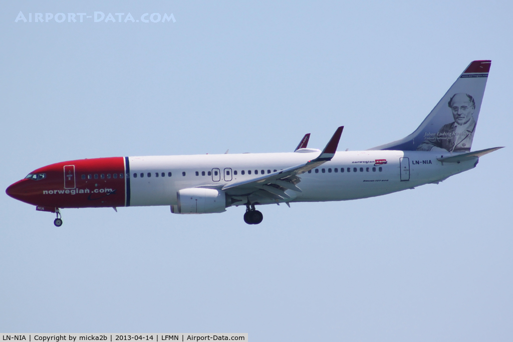 LN-NIA, 2012 Boeing 737-8JP C/N 39444, Landing
