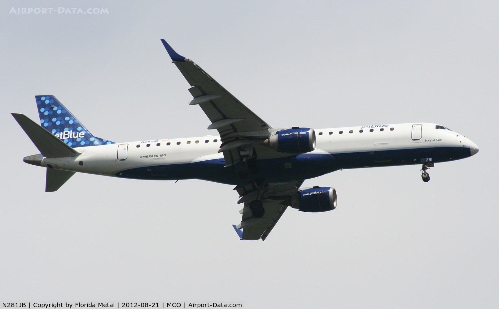 N281JB, 2007 Embraer 190AR (ERJ-190-100IGW) C/N 19000103, Jet Blue E190