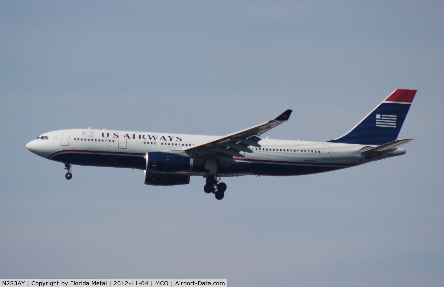 N283AY, 2009 Airbus A330-243 C/N 1076, US Airways A330