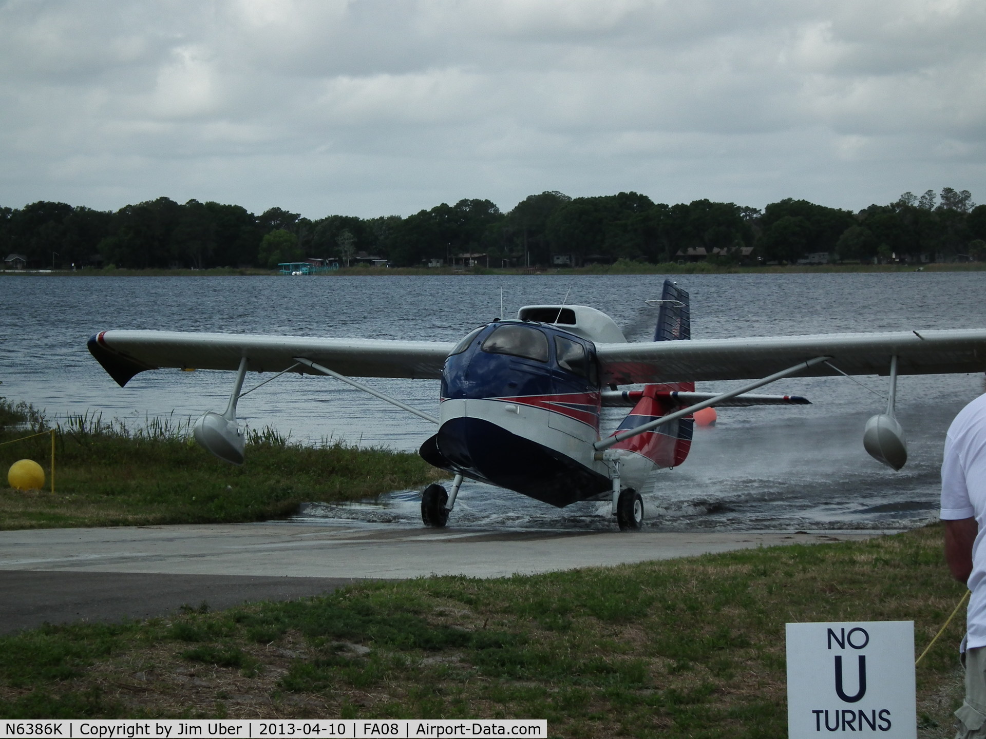 N6386K, 1947 Republic RC-3 Seabee C/N 615, Coming ashore from Lake Agnes during the 2013 