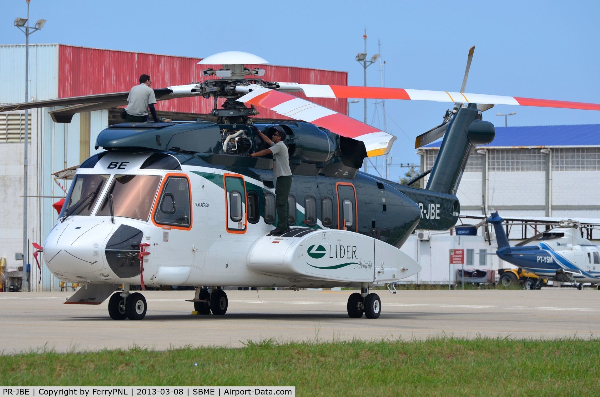 PR-JBE, 2012 Sikorsky S-92A C/N 920170, Lider S92 parked at MEA