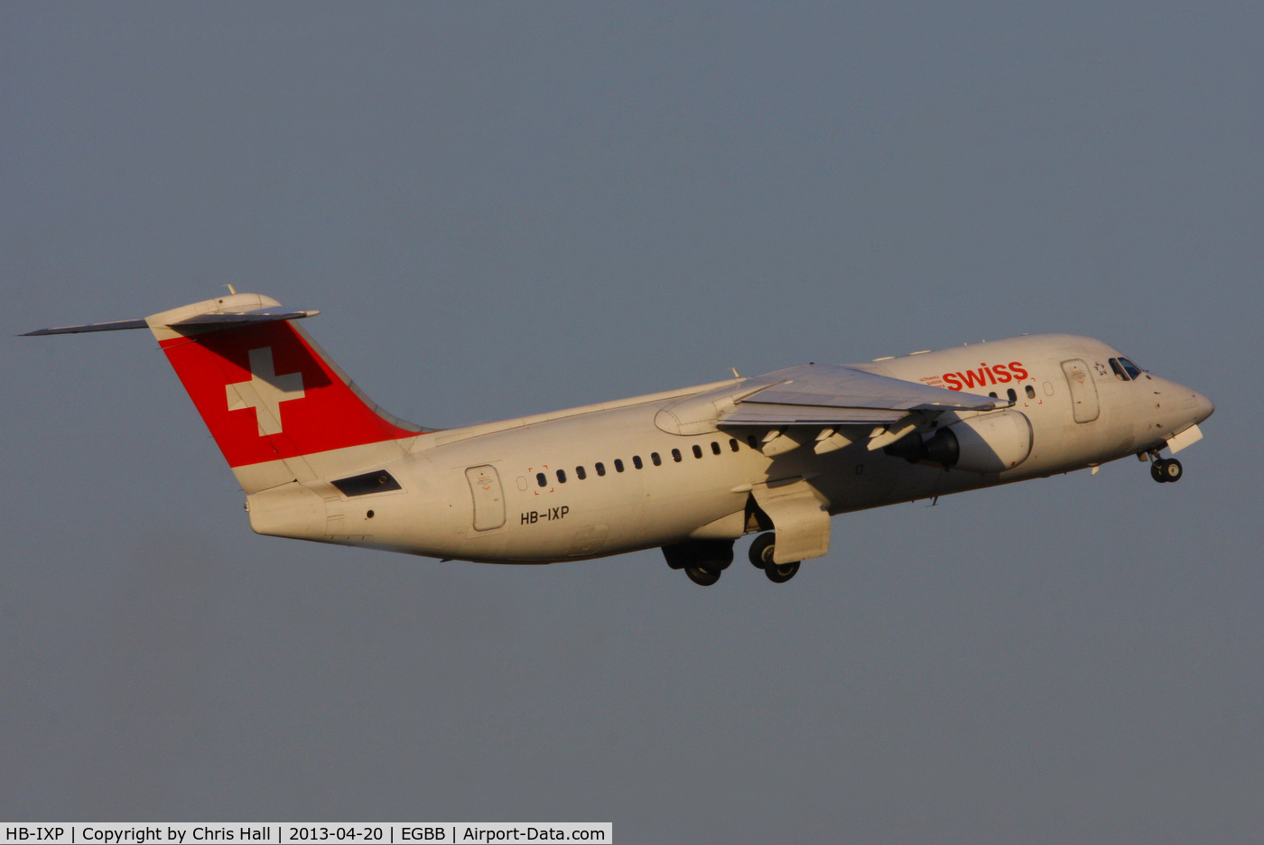 HB-IXP, 1996 British Aerospace Avro 146-RJ100 C/N E3283, Swiss European Airlines