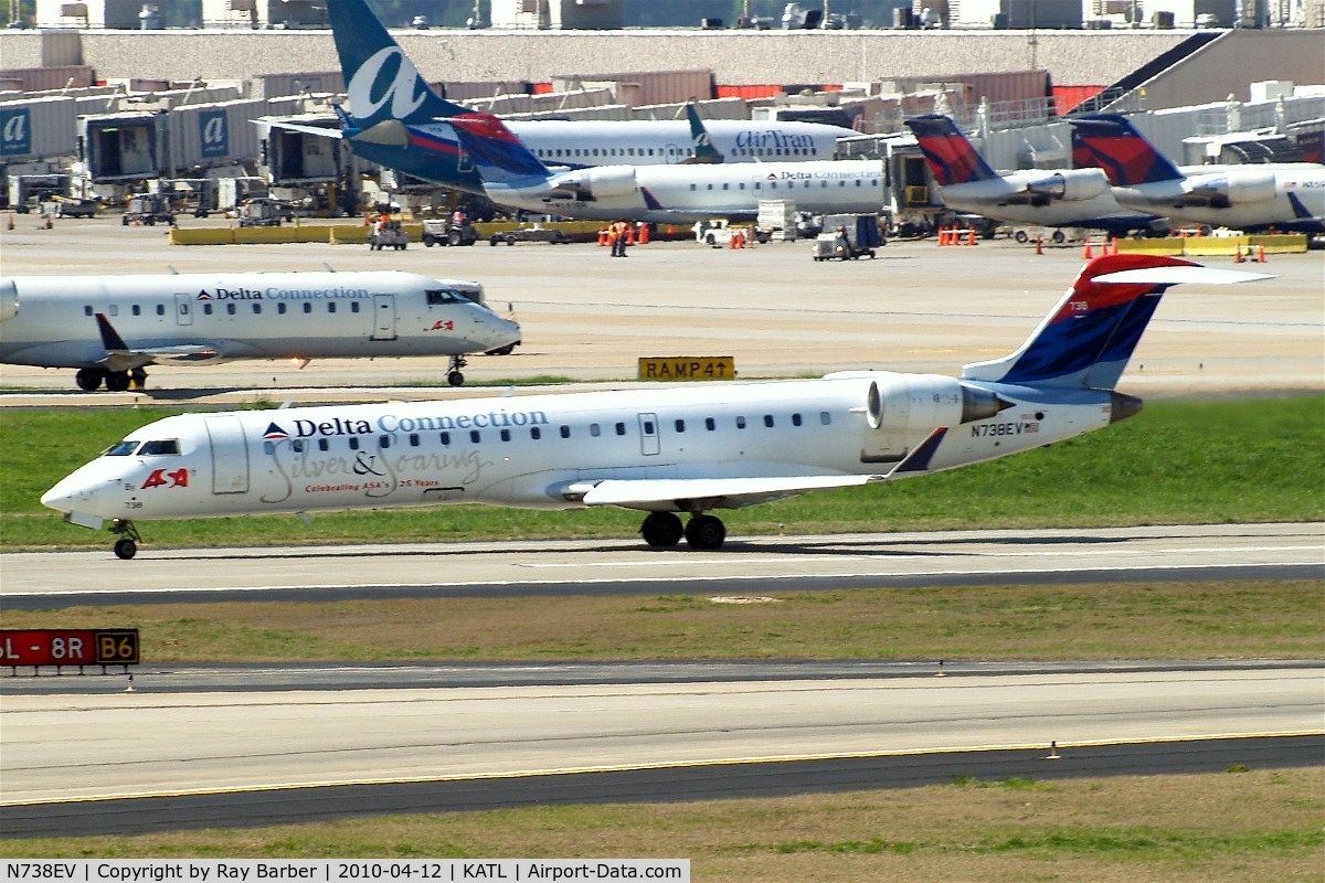 N738EV, 2004 Bombardier CRJ-701 (CL-600-2C10) Regional Jet C/N 10146, Canadair CRJ-700 [10146] (Delta Connection) Atlanta-Hartsfield~N 12/04/2010