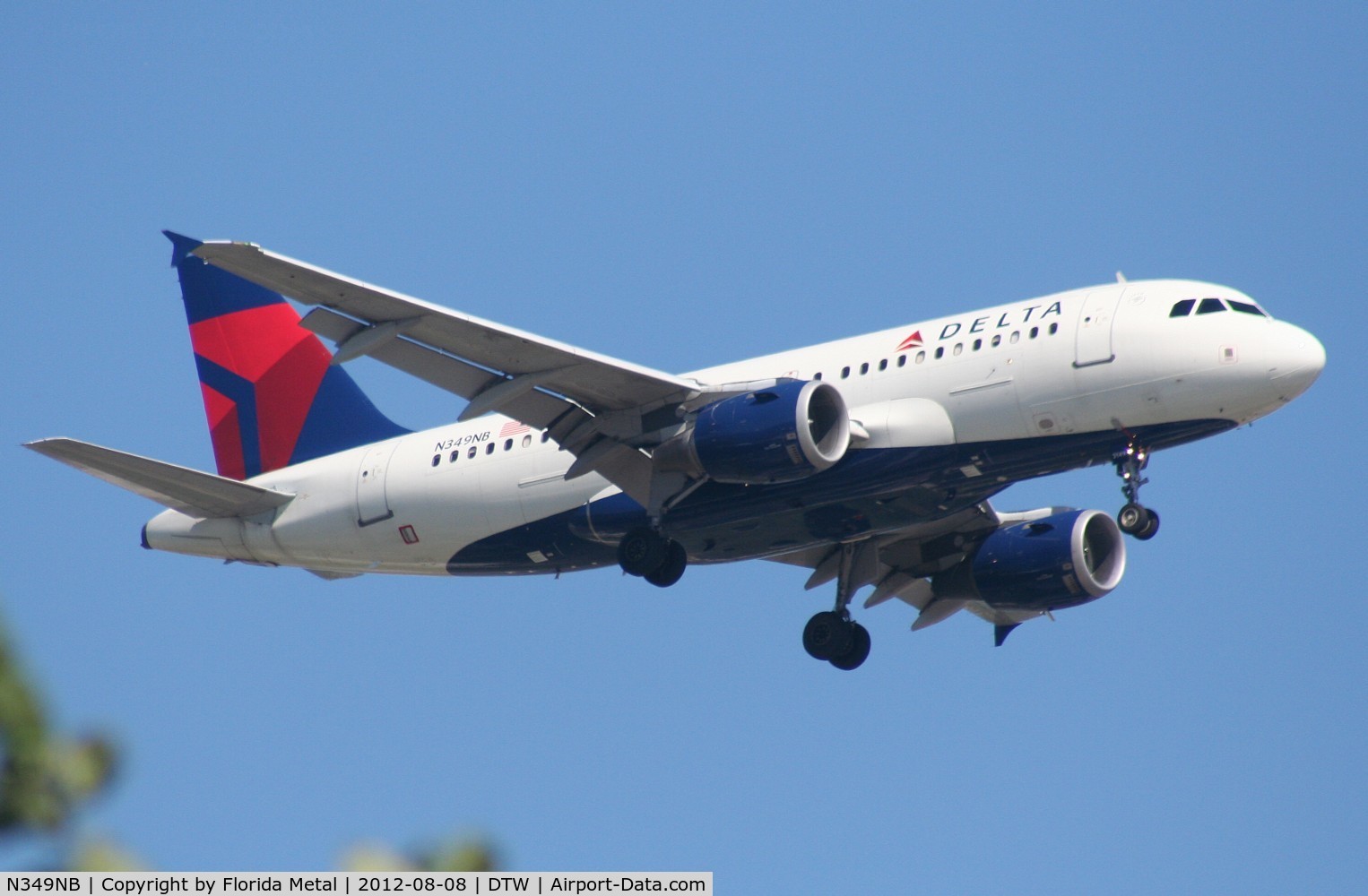 N349NB, 2002 Airbus A319-114 C/N 1815, Delta A319