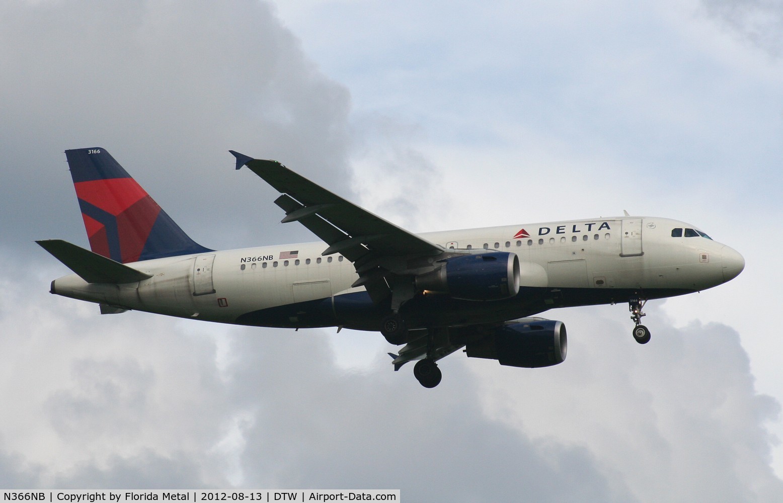 N366NB, 2003 Airbus A319-114 C/N 2026, Delta A319