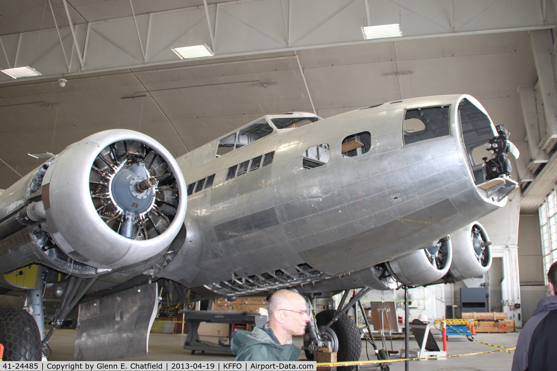 41-24485, 1941 Boeing B-17F-10-BO Flying Fortress (299P) C/N 3170, Undergoing restoration