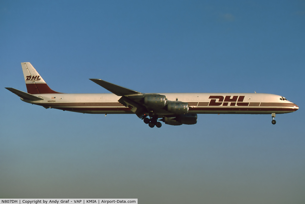 N807DH, 1968 Douglas DC-8-73CF C/N 45990, DHL DC8-72