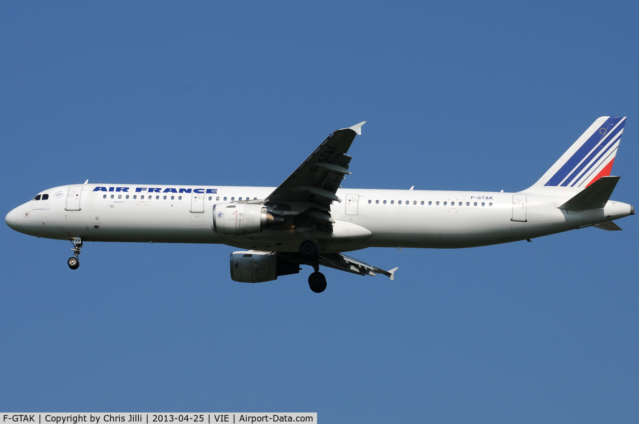 F-GTAK, 2001 Airbus A321-211 C/N 1658, Air France