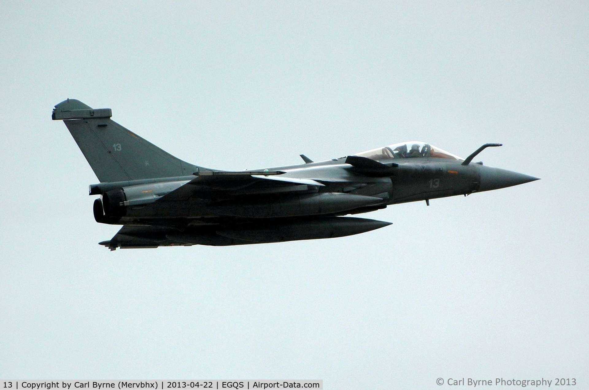 13, Dassault Rafale M C/N 13, Operating as part of the Joint Warrior exercise.