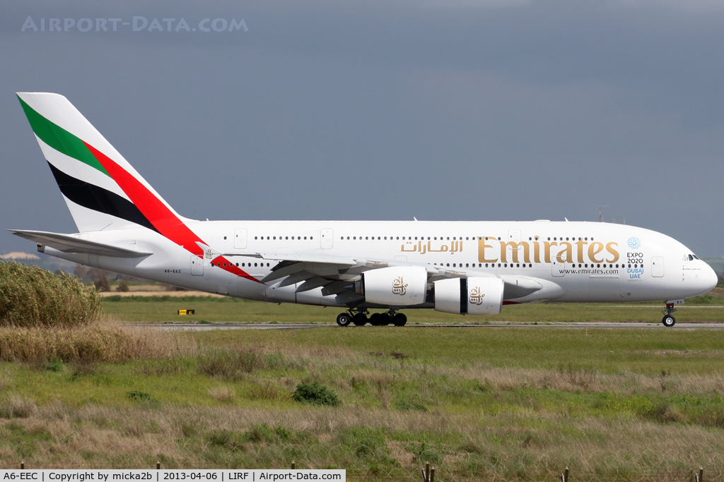 A6-EEC, 2012 Airbus A380-861 C/N 110, Taxiing