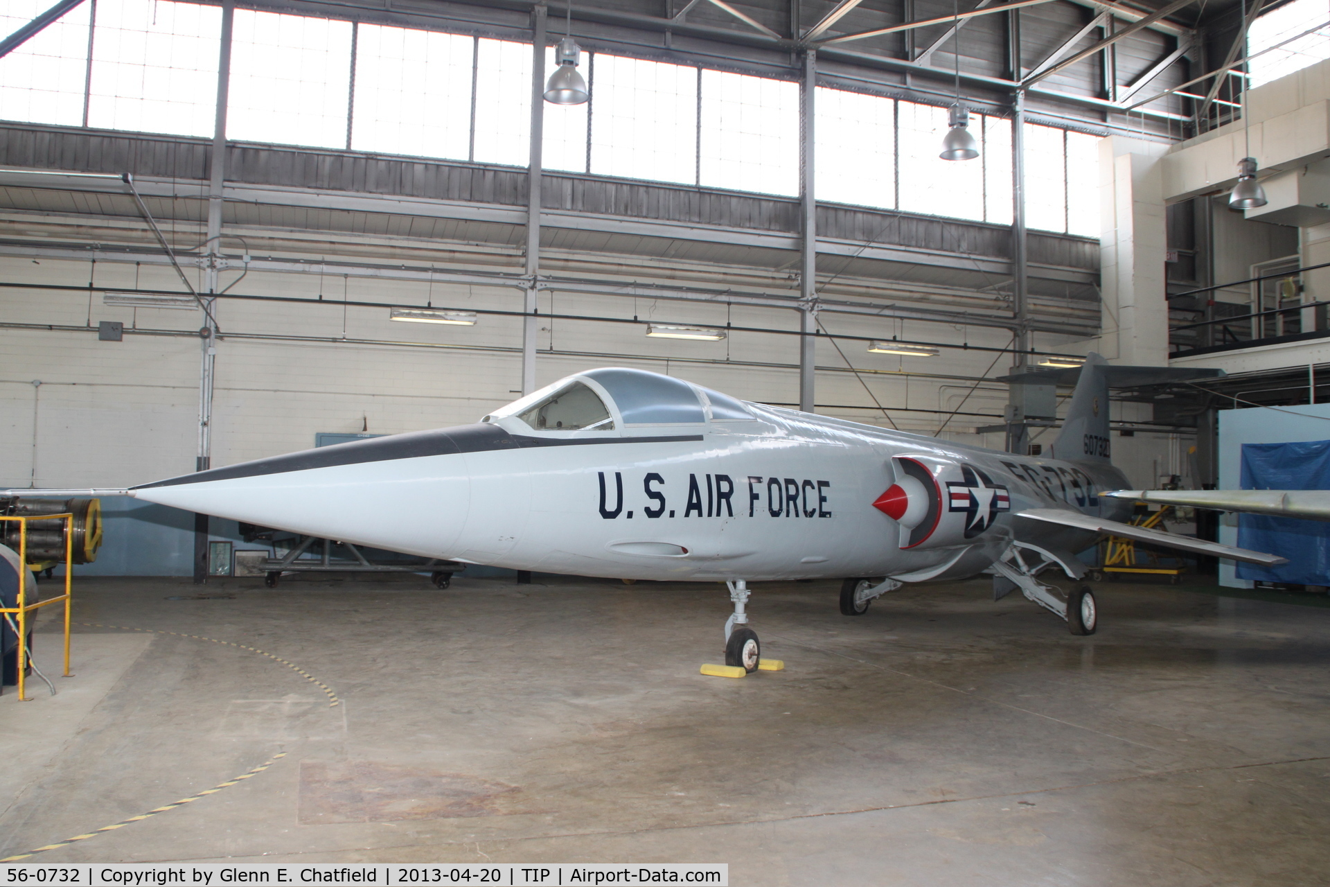 56-0732, 1956 Lockheed F-104A-1-LO Starfighter C/N 183-1020, Chanute Air Museum