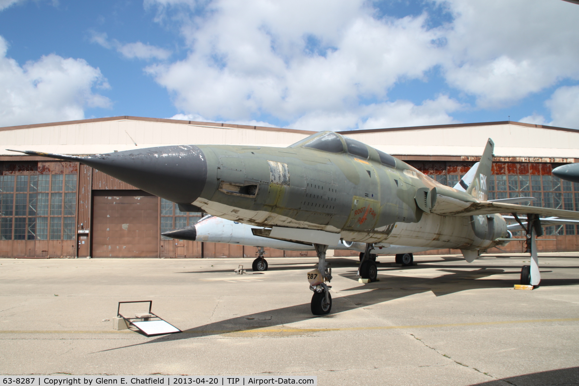 63-8287, 1963 Republic F-105F-1-RE Thunderchief C/N F064, Chanute Air Museum.