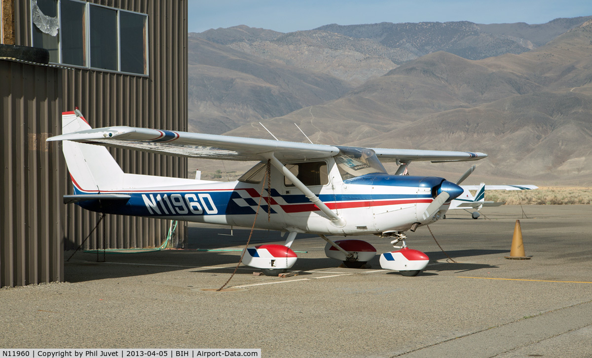 N11960, Cessna 150L C/N 15075738, Parked at Bishop, California.