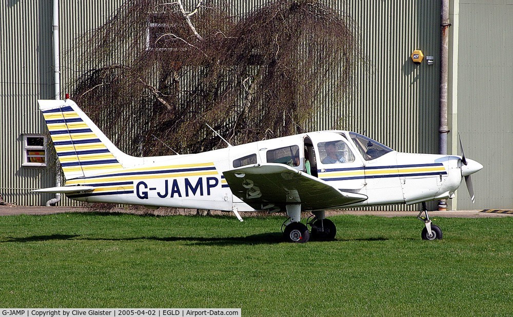 G-JAMP, 1975 Piper PA-28-151 Cherokee Warrior C/N 28-7515026, Ex: N44762 > G-BRJU > G-JAMP - Originally owned to, Technology & Marketing Ltd in August 1989 as G-BRJU. Originally owned to, C.S.E. Aviation Ltd in April 1995 as G-JAMP and currently owned to, Lapwing Flying Group Ltd since August 2003.