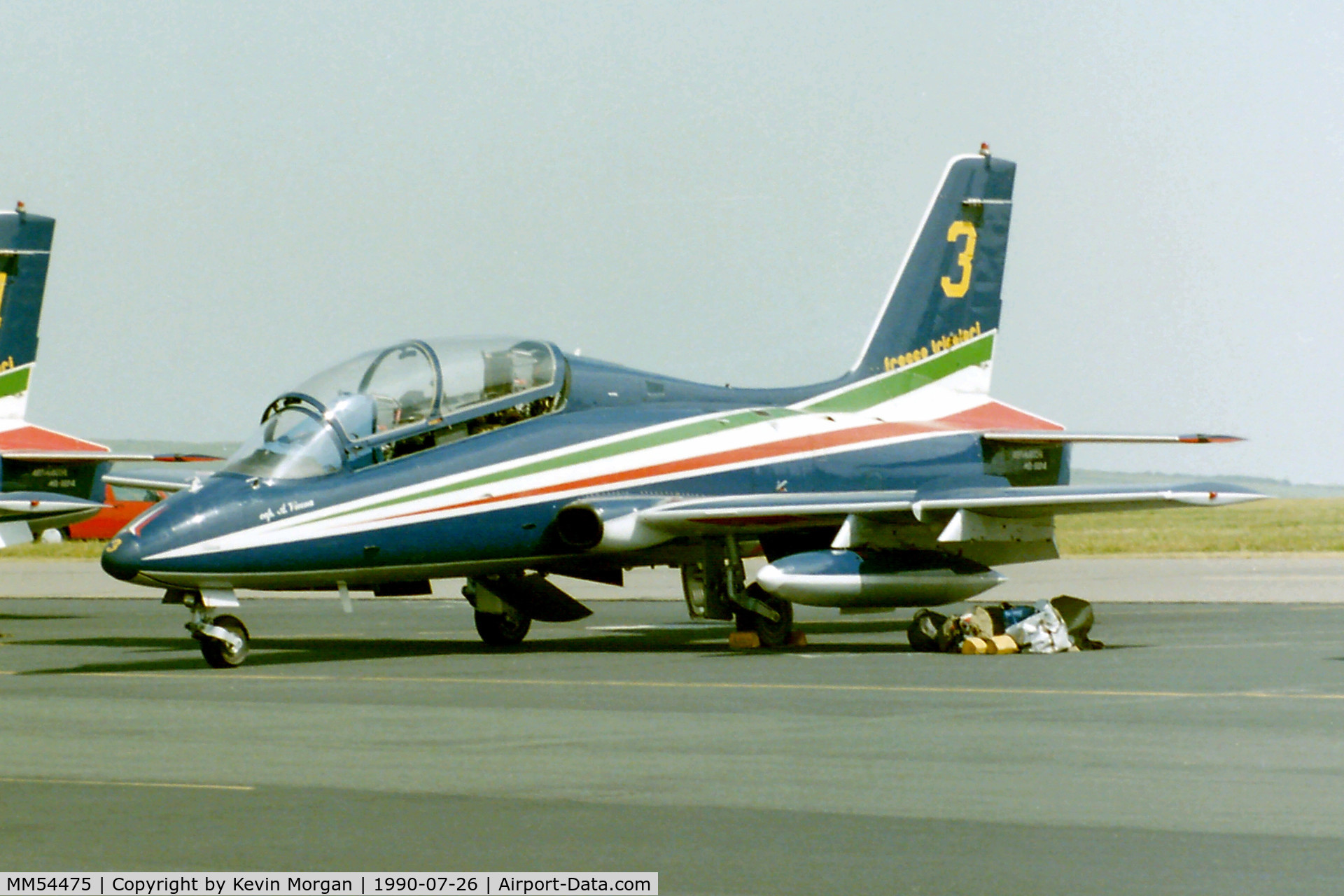 MM54475, Aermacchi MB-339MB C/N 6670, Raf Brawdy Airshow 26/07/1990