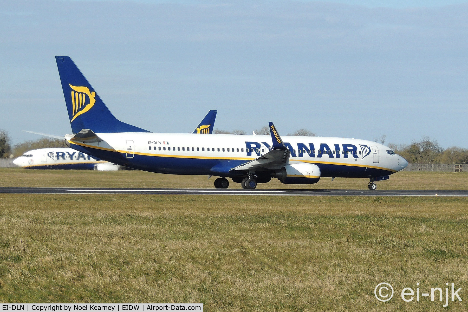 EI-DLN, 2006 Boeing 737-8AS C/N 33595, Photographed starting it's departure run off Rwy 10 at Dublin.