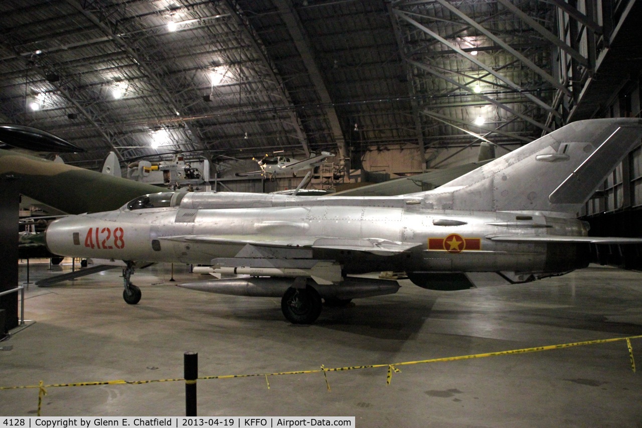 4128, Mikoyan-Gurevich MiG-21PF C/N 760408, At the National Museum of the USAF
