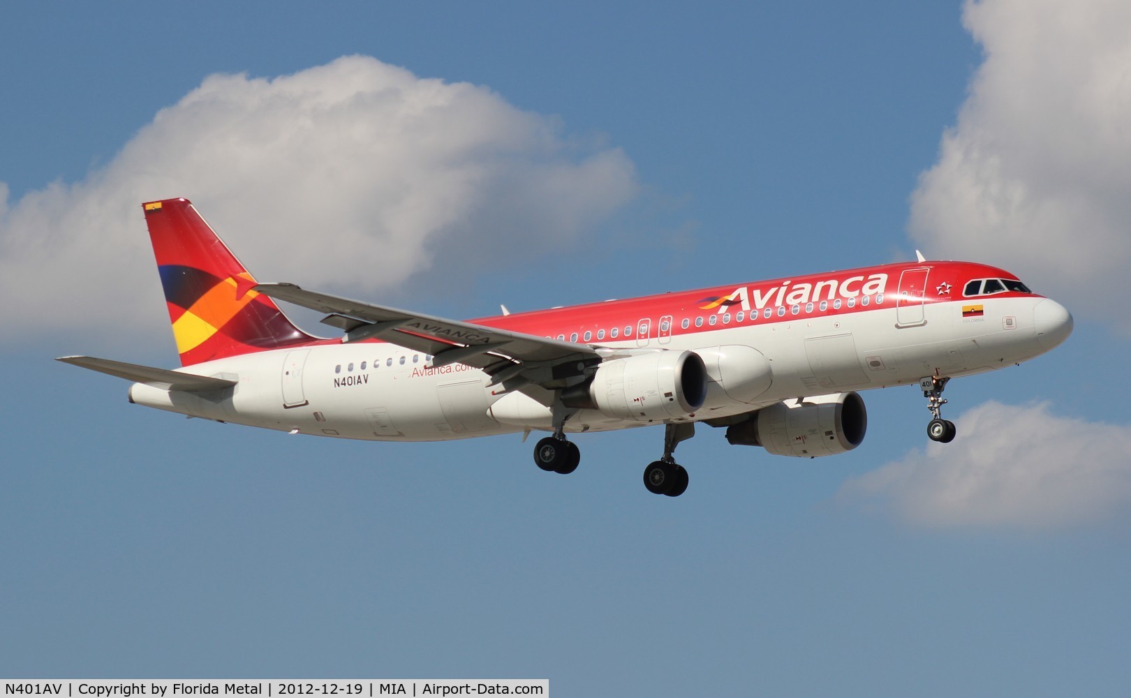 N401AV, 2009 Airbus A320-214 C/N 4001, Avianca A320