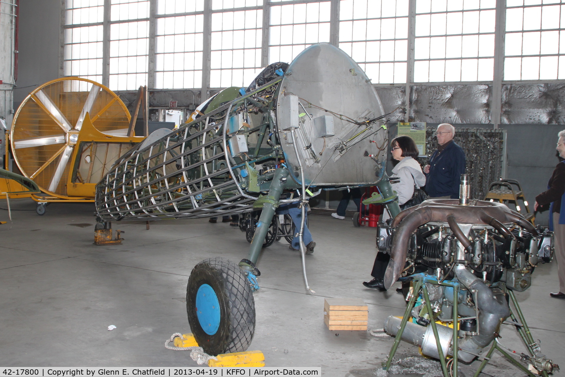42-17800, Boeing PT-13D Kaydet (E75) C/N 75-5963, At the restoration facility receiving a complete overhaul.
