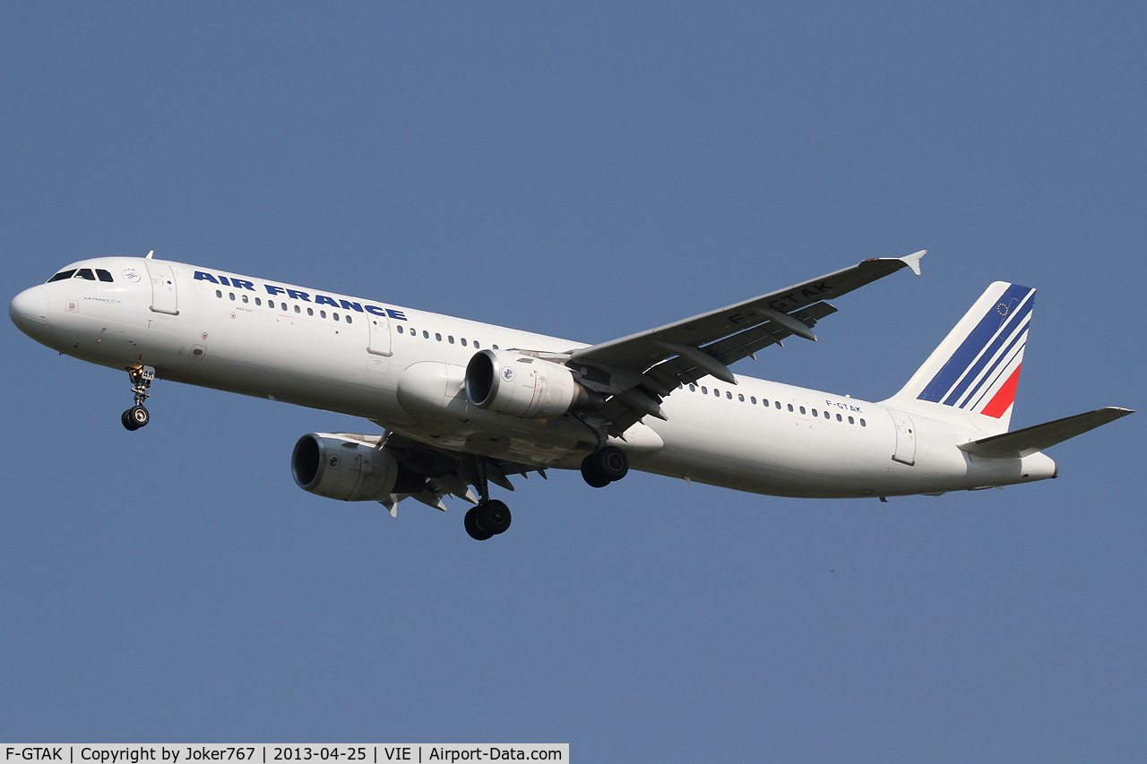F-GTAK, 2001 Airbus A321-211 C/N 1658, Air France