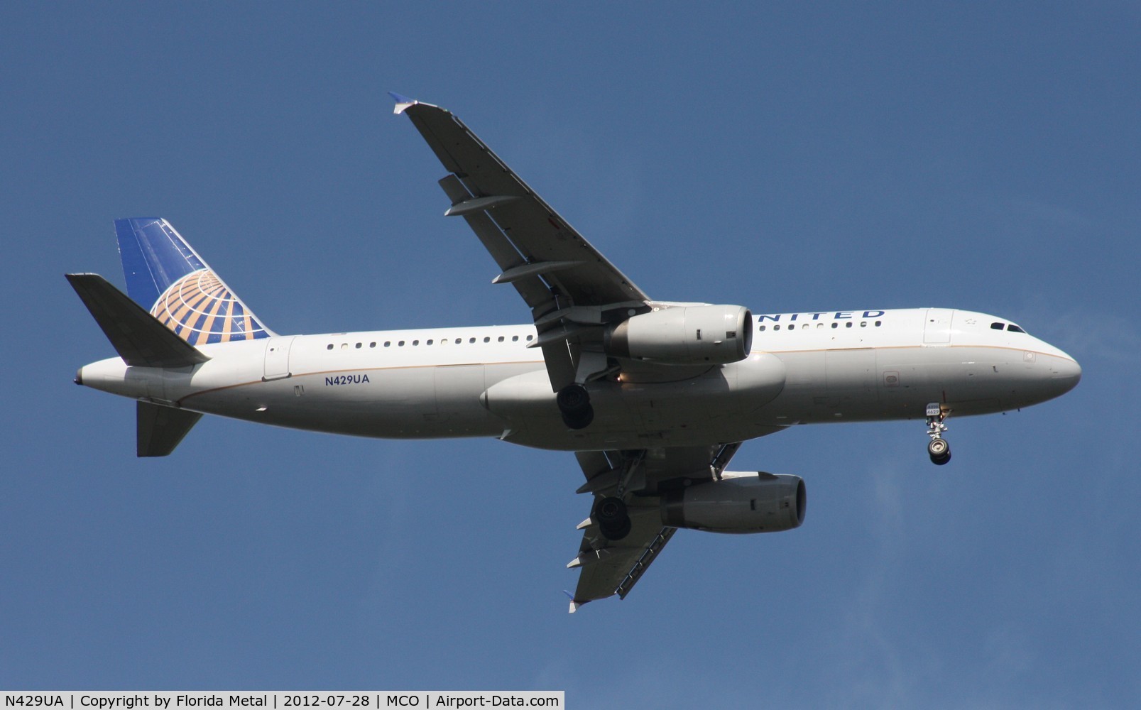 N429UA, 1995 Airbus A320-232 C/N 539, United A320