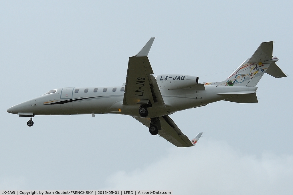 LX-JAG, 2009 Learjet 45 C/N 398, SVW49 from TLN to LED