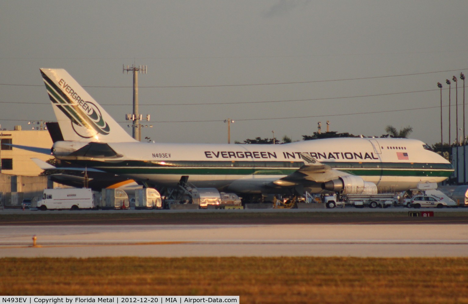 N493EV, 1993 Boeing 747-4H6 C/N 25702, Evergreen 747-400BCF