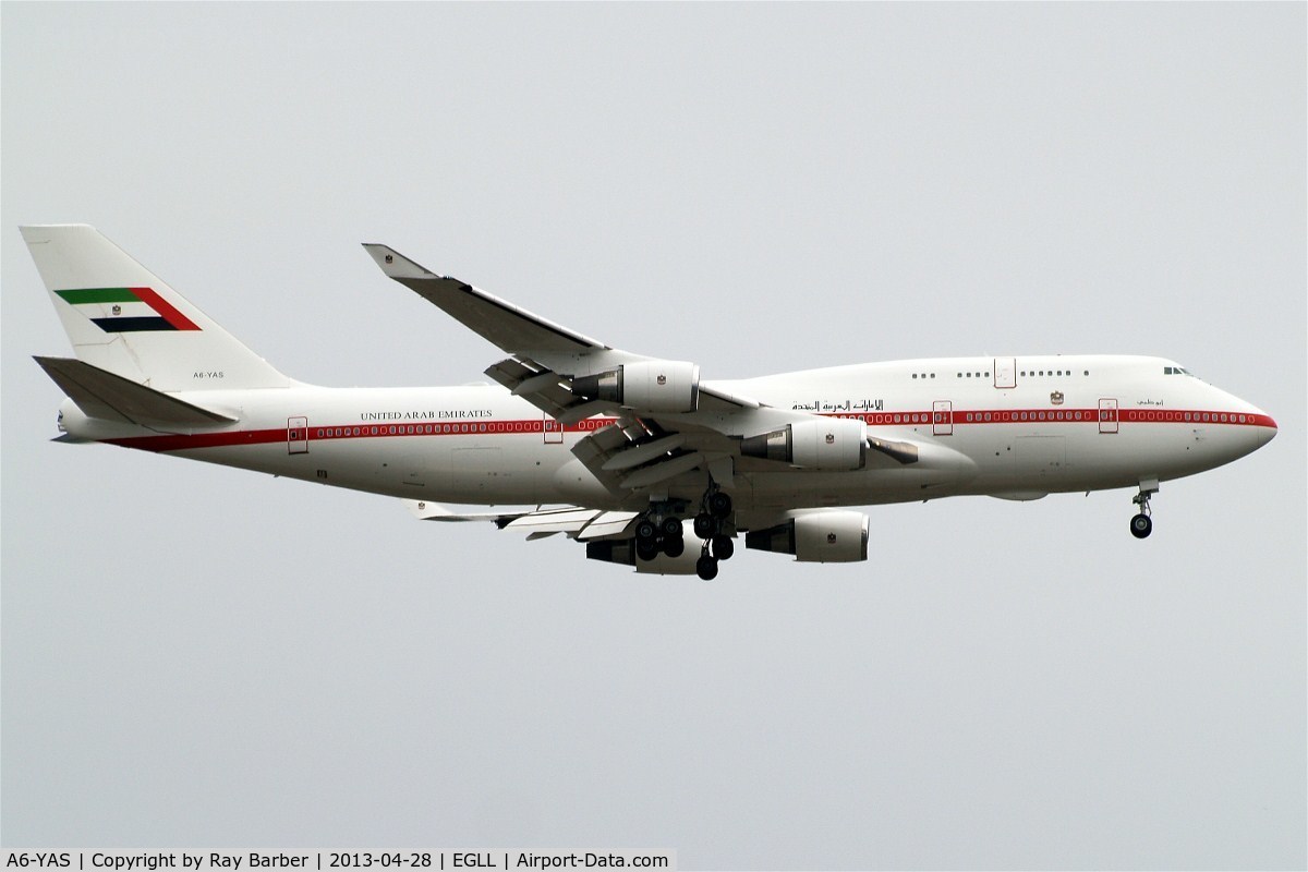 A6-YAS, 1998 Boeing 747-4F6 C/N 28961, Boeing 747-4F6 [28961] (United Arab Emirates) Home~G 28/04/2013
