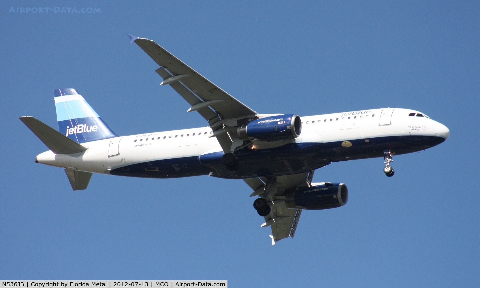 N536JB, 2002 Airbus A320-232 C/N 1784, Jet Blue A320