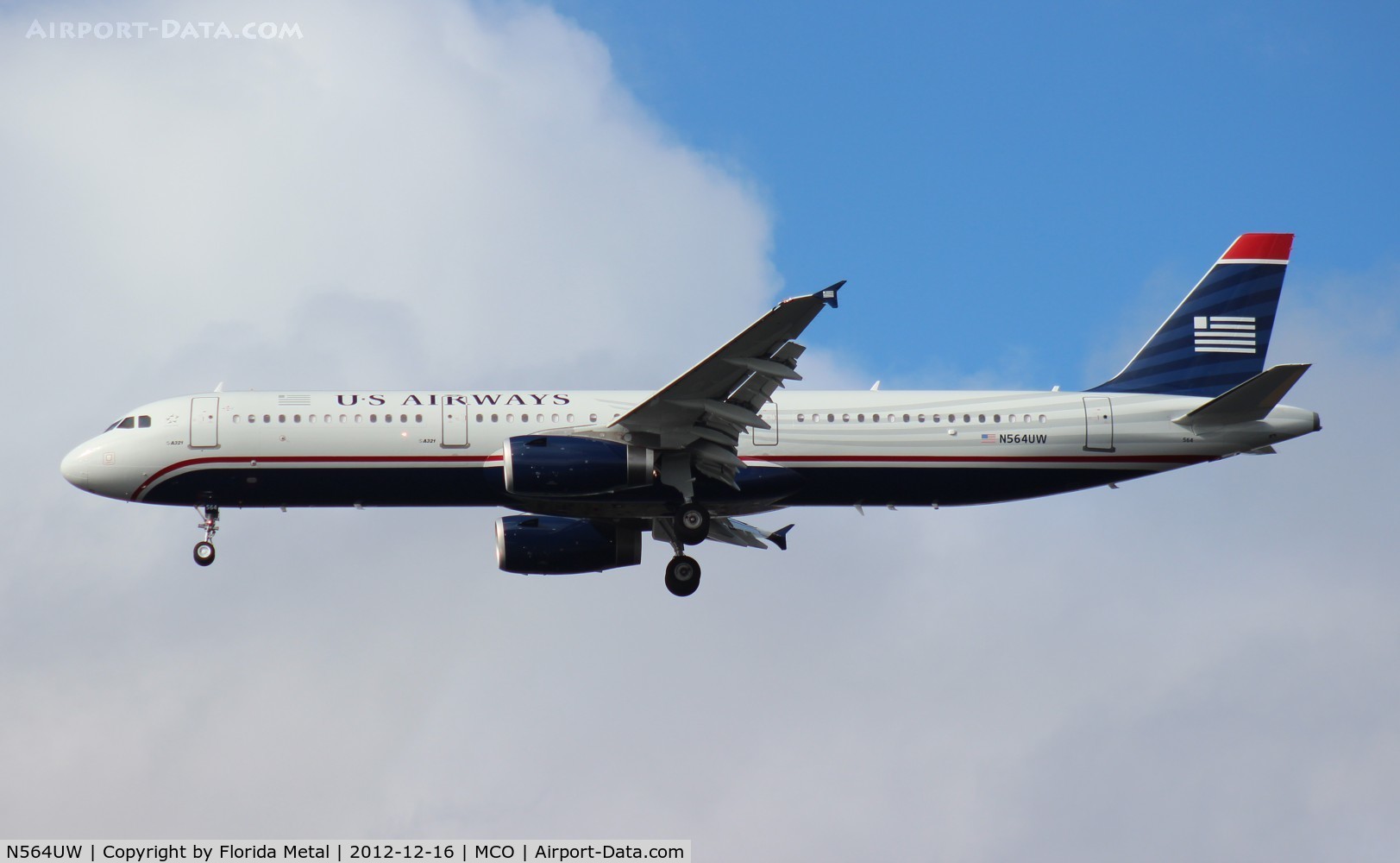 N564UW, 2012 Airbus A321-231 C/N 5374, US Airways A321