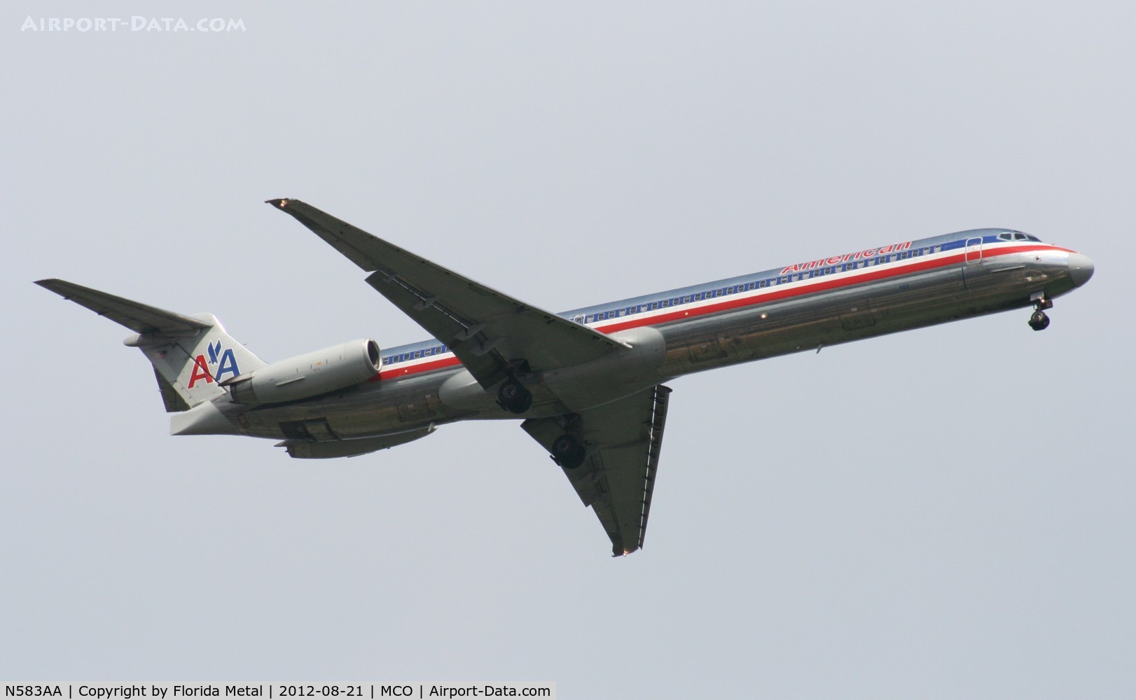 N583AA, 1991 McDonnell Douglas MD-82 (DC-9-82) C/N 53160, American MD-82