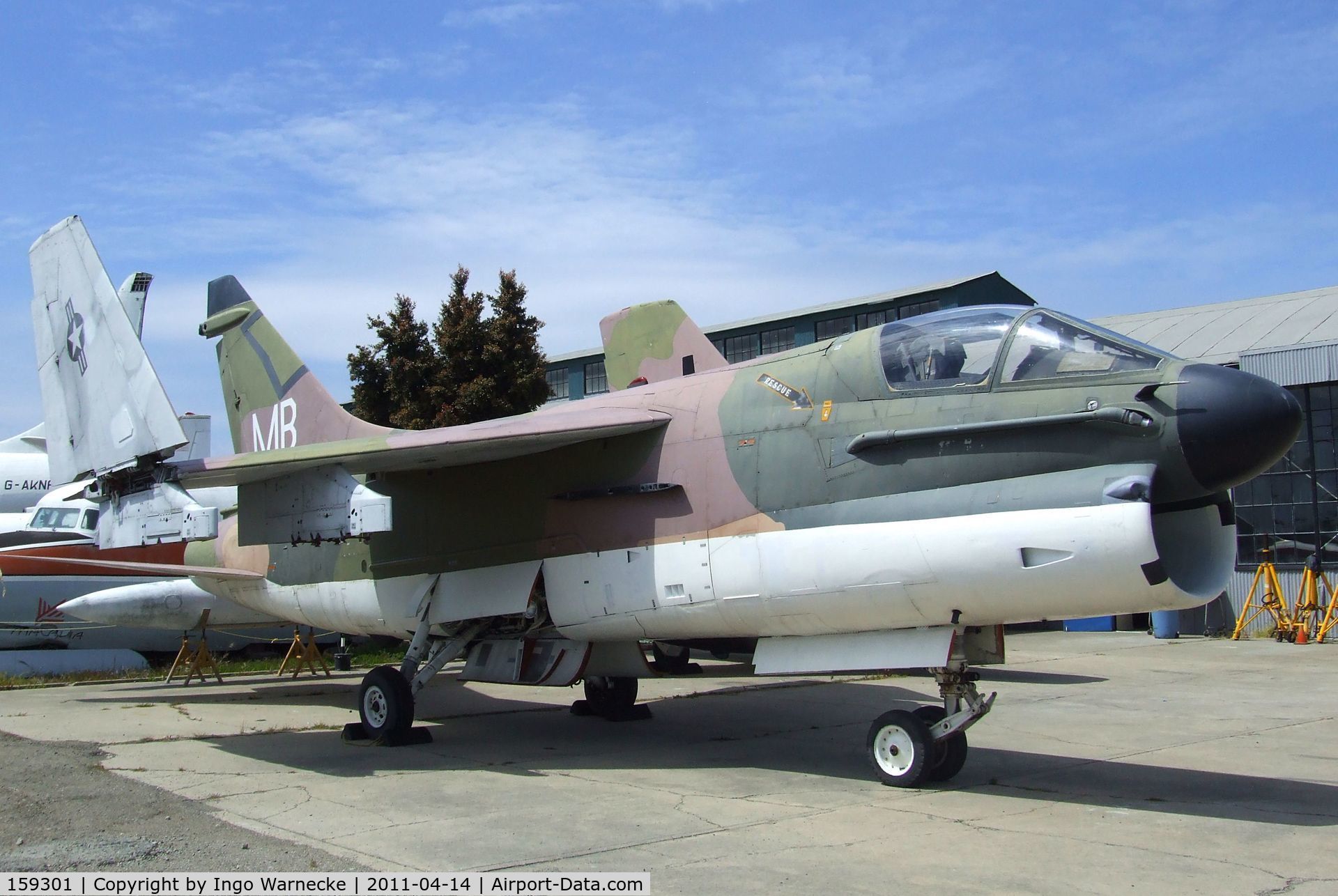 159301, LTV A-7E Corsair II C/N E-439, LTV A-7E Corsair II at the Oakland Aviation Museum, Oakland CA