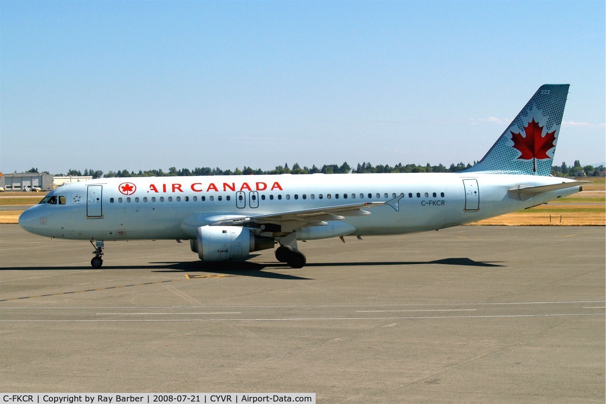 C-FKCR, 1991 Airbus A320-211 C/N 290, Airbus A320-211 [0290] (Air Canada) Vancouver~C 21/07/2008