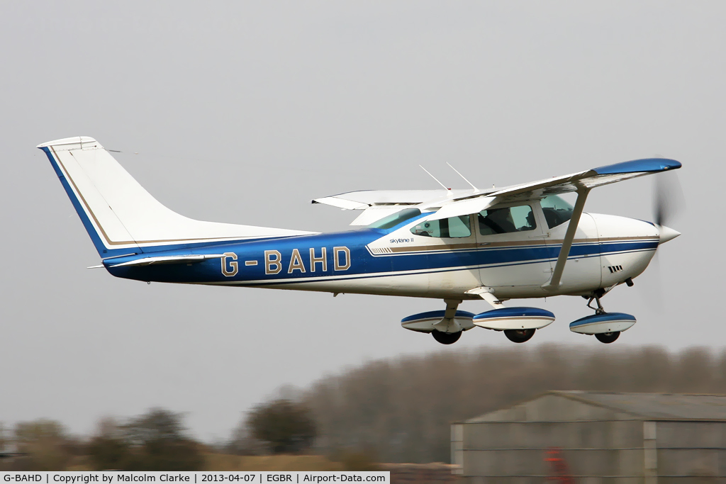 G-BAHD, 1972 Cessna 182P Skylane Skylane C/N 18261501, Cessna 182P Skylane at The Real Aeroplane Club's Spring Fly-In, Breighton Airfield, April 2013.