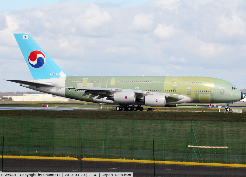 F-WWAB, 2013 Airbus A380-861 C/N 128, C/n 0128 - For Korean Airlines