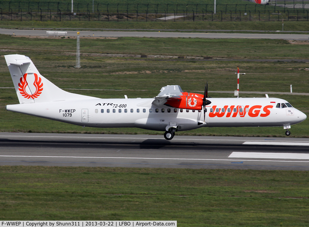 F-WWEP, 2013 ATR 72-600 C/N 1079, C/n 1079 - To be PK-WGJ