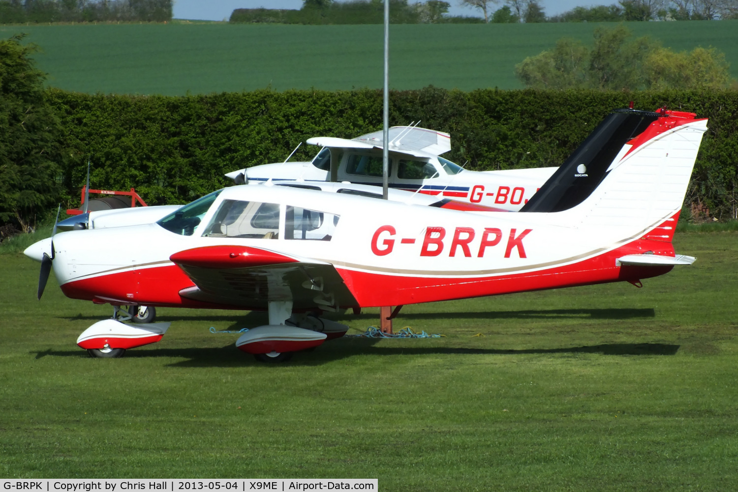 G-BRPK, 1972 Piper PA-28-140 Cherokee C/N 28-7325070, at Meppershall Airfield, Bedfordshire