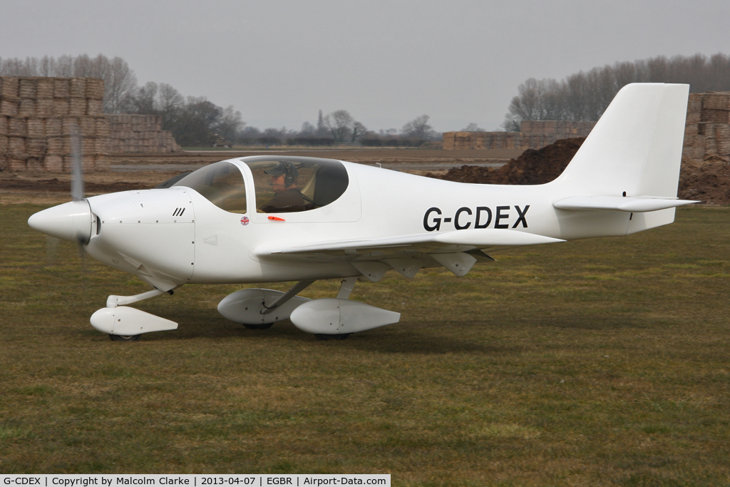 G-CDEX, 2004 Europa Tri Gear C/N PFA 247-12507, Europa at The Real Aeroplane Club's Spring Fly-In, Breighton Airfield, April 2013.