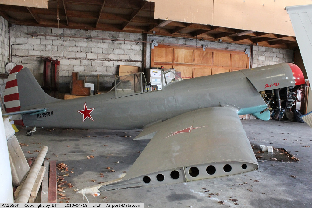 RA2550K, Yakovlev Yak-50 C/N Not found RA2550K, Stored awaiting parts